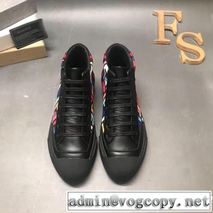 フェンディ FENDI 新作アイテム60％OFF ハイトップシューズ ブランド新作2018 2色可選