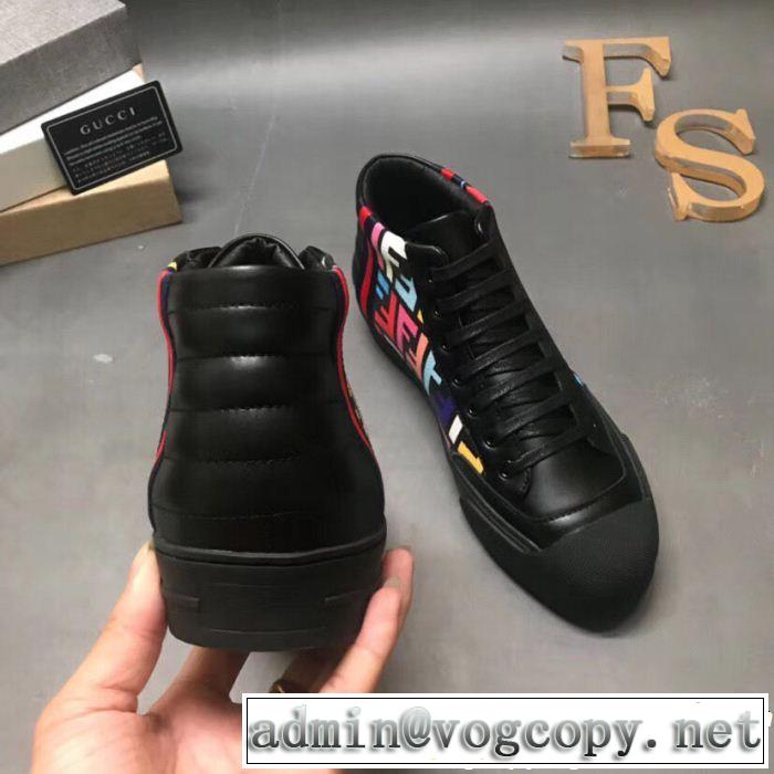 フェンディ FENDI 新作アイテム60％OFF ハイトップシューズ ブランド新作2018 2色可選