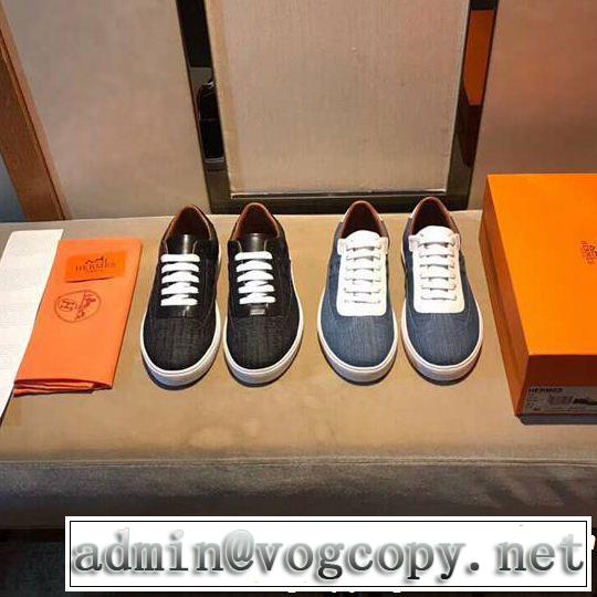 数量限定再入荷 2018年秋冬シーズン エルメス HERMES 2色可選  スニーカー