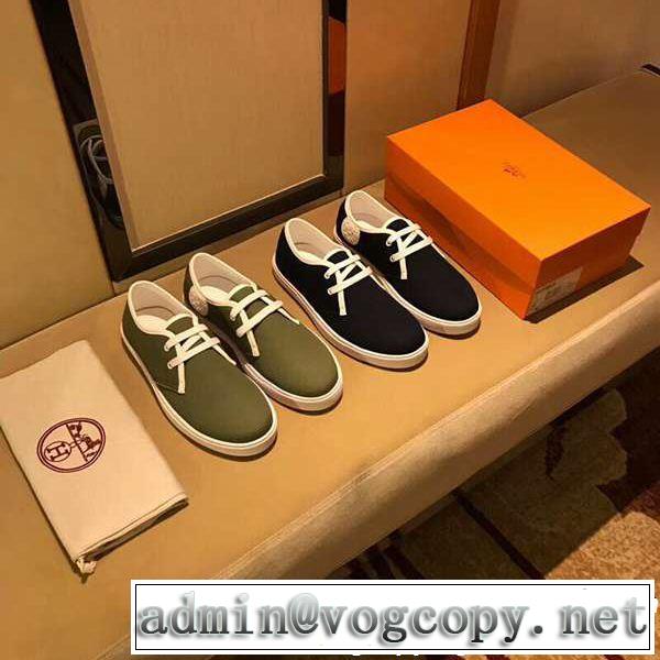 スニーカー エルメス HERMES 18ＳＳ美品 2色可選  売上ランキング1位