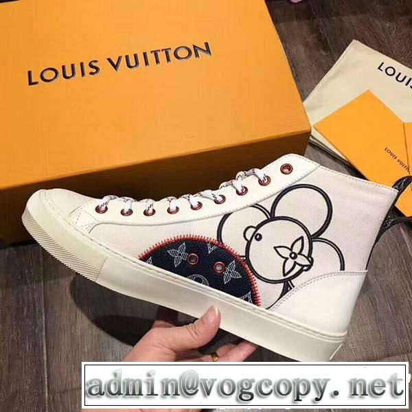 大人カジュアル ルイ ヴィトン LOUIS VUITTON ハイトップシューズ秋冬超人気の最新作