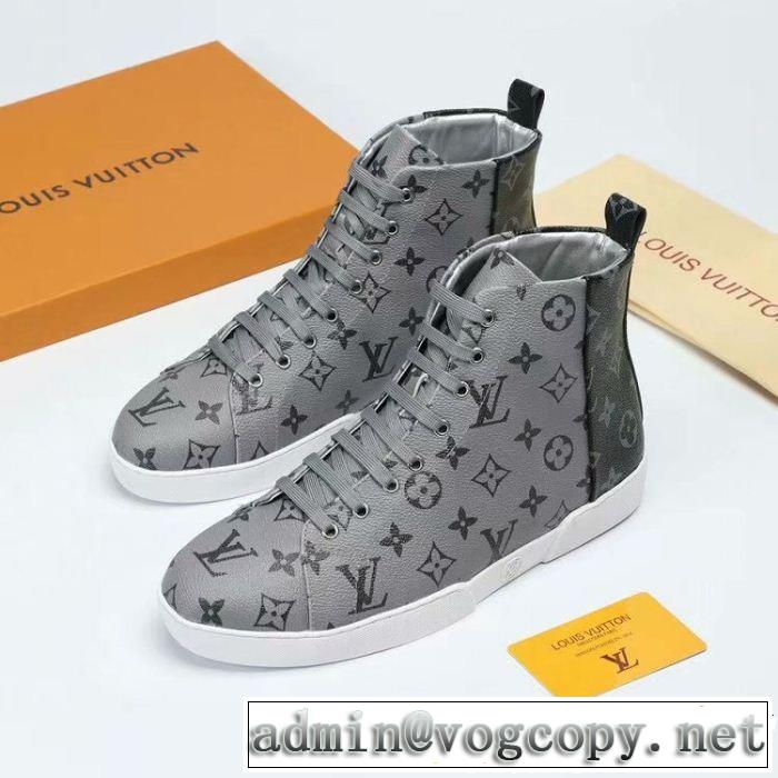  話題の新作到着！LOUIS VUITTON ハイトップシューズ 3色可選ルイ ヴィトン 売上ランキング1位