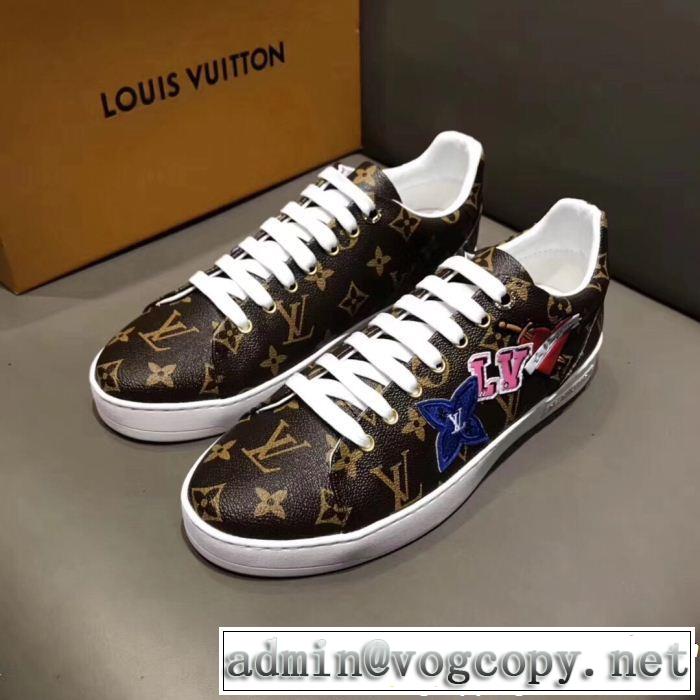 2018年人気満々のブランド2色可選ルイ ヴィトン大胆なデザイン LOUIS VUITTON スニーカー、靴