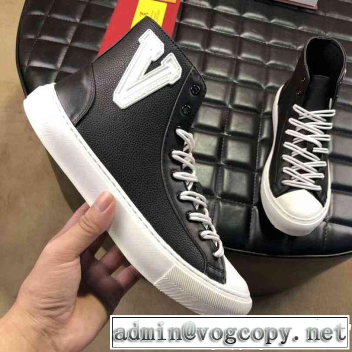  2018年人気満々のブランド  ルイ ヴィトン 3色選択可 LOUIS VUITTON  ハイトップシューズ