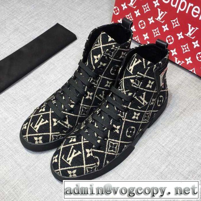  ルイ ヴィトン LOUIS VUITTON ハイトップシューズ  クリスマスおすすめアイテム  2018夏更新人気商品 