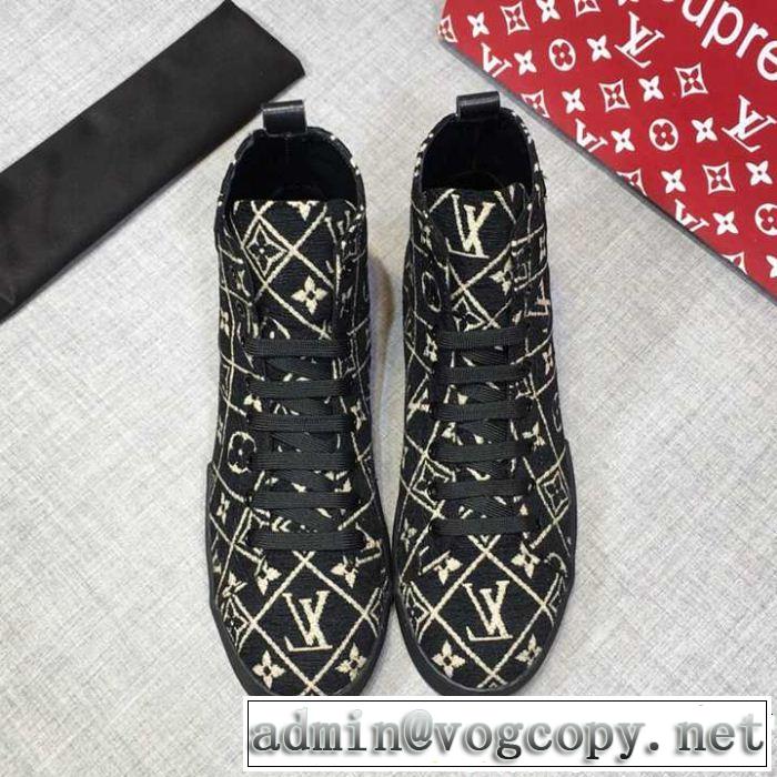 ルイ ヴィトン LOUIS VUITTON ハイトップシューズ  クリスマスおすすめアイテム  2018夏更新人気商品
