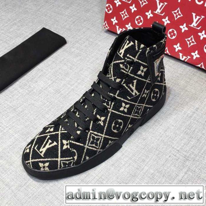 ルイ ヴィトン LOUIS VUITTON ハイトップシューズ  クリスマスおすすめアイテム  2018夏更新人気商品