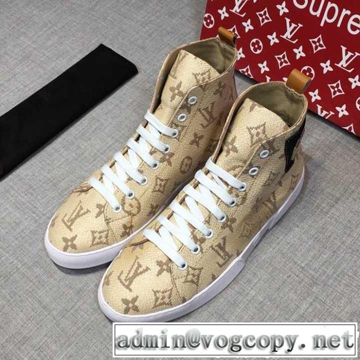  本当のオシャレアイテム ハイトップシューズ  新着アイテム最新 ルイ ヴィトン LOUIS VUITTON 