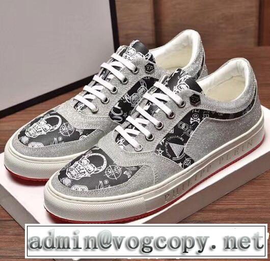 秋冬大活躍 フィリッププレイン2018最安値！ PHILIPP PLEIN スニーカーすっかり定番化
