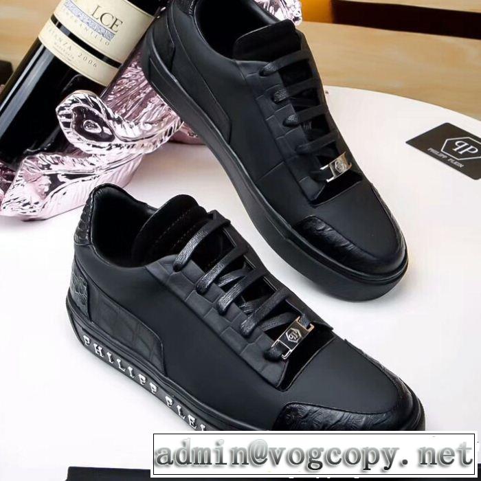 2018年秋冬入荷 フィリッププレイン大人っぽい PHILIPP PLEIN スニーカー欧米韓流