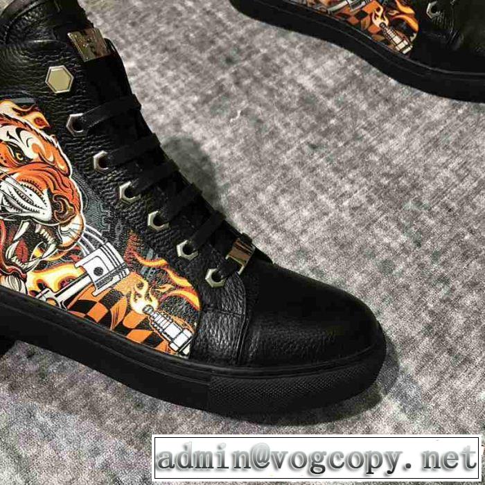 フィリッププレイン PHILIPP PLEIN 売り切れ続出！激安限定 ハイトップシューズ 定番から限定まで