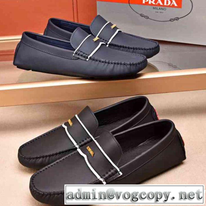 今季爆発的な人気 プラダ PRADA 2色可選 カジュアルシューズ 軽量で疲れにくい