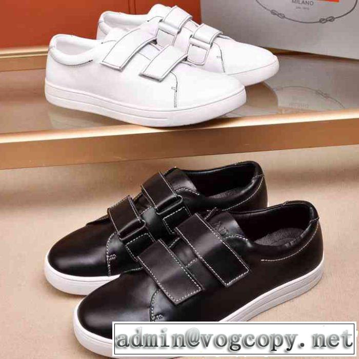今季爆発的な人気 2018年秋冬入荷 プラダ PRADA 2色可選フラットシューズ 定番品質保証