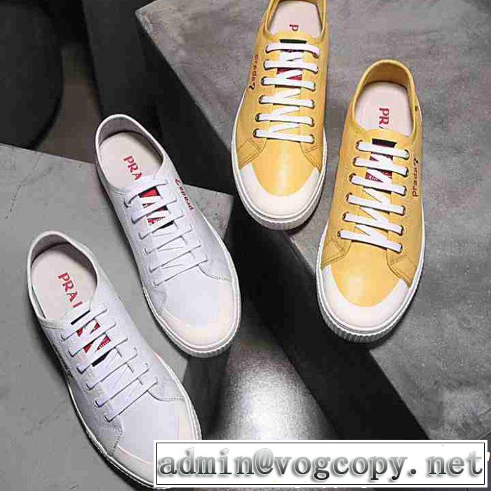 ファッションの最先端！プラダ PRADA 2色可選 スニーカーリゾートスタイル