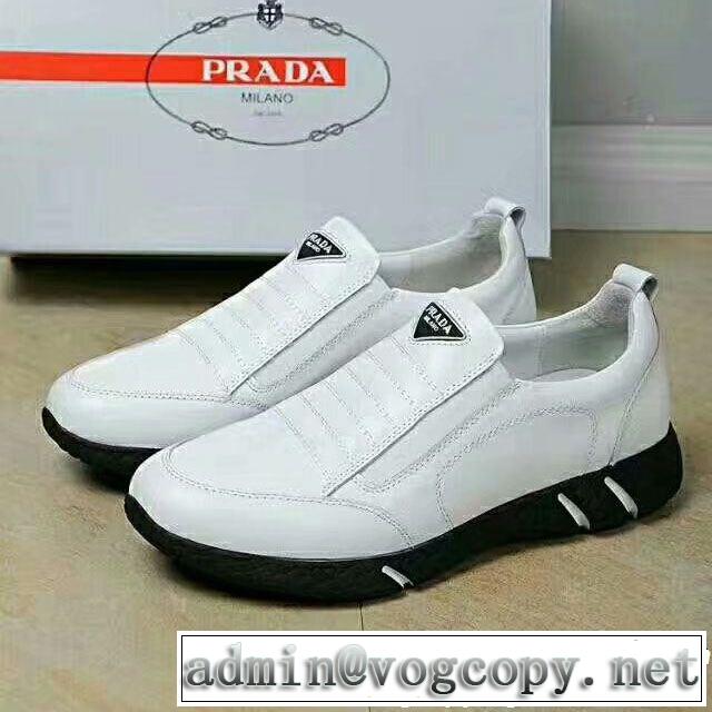ファッションの最先端！PRADA 2色可選 2018秋冬の定番新品到来!スニーカー、靴プラダ