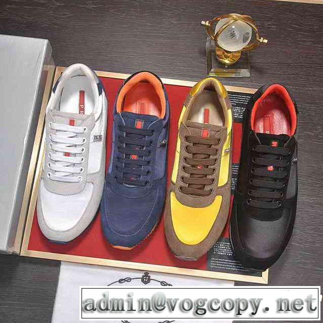 ランニングシューズ  希少性の高い 4色選択可 18ＳＳ美品 プラダ PRADA 大流行中