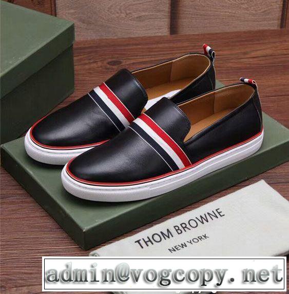 キレイめおしゃれ トムブラウン THOM BROWNE 2018年春夏シーズン カジュアルシューズ 2色可選