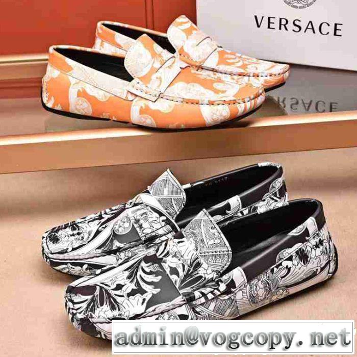 VERSACE 2色可選 カジュアルシューズ希少性の高い ファッションの最先端！ヴェルサーチ