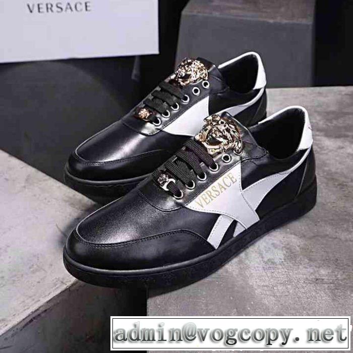 2色選択可 今年っぽくNEWファッション ヴェルサーチVERSACE ランニングシューズ 2018最高ランキング