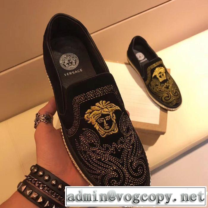  カジュアルシューズ  売り切れ続出！激安限定 ヴェルサーチVERSACE 定番から限定まで