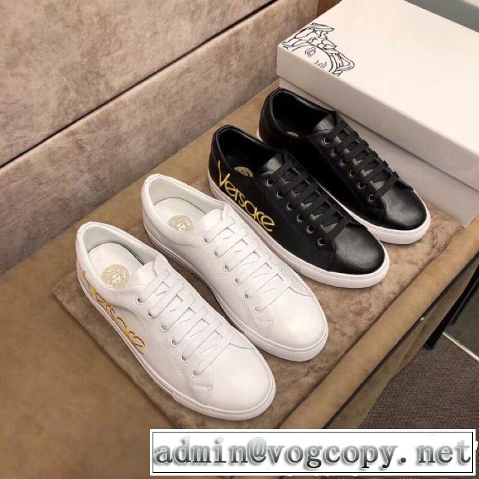  毎週更新ブランド新作 コレは買い！最安値 2色可選 ヴェルサーチVERSACE ランニングシューズ