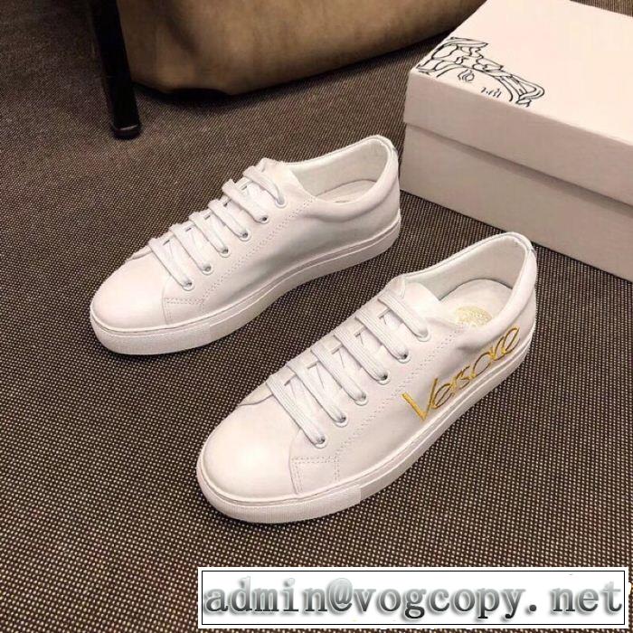 毎週更新ブランド新作 コレは買い！最安値 2色可選 ヴェルサーチVERSACE ランニングシューズ