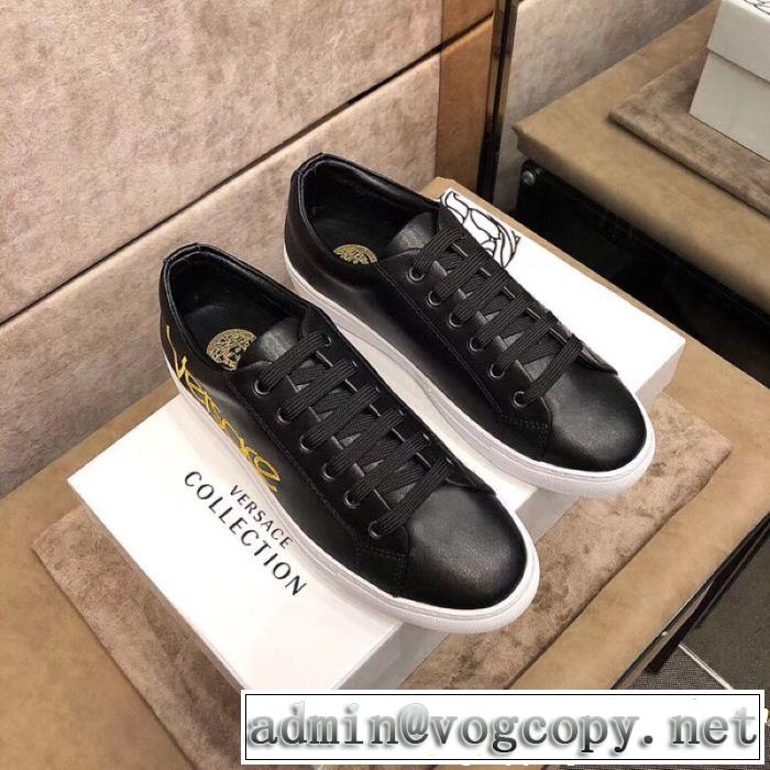 毎週更新ブランド新作 コレは買い！最安値 2色可選 ヴェルサーチVERSACE ランニングシューズ