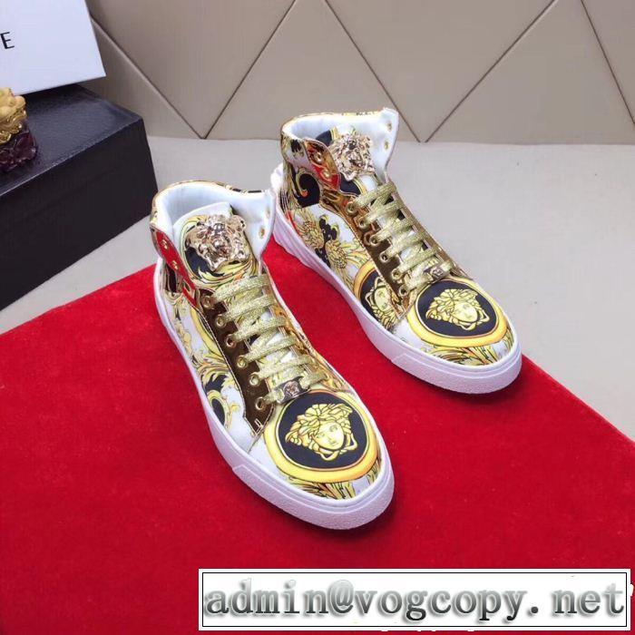 2色可選ハイトップシューズ 人気限定値段が安いヴェルサーチVERSACE 2019年人気の最新作