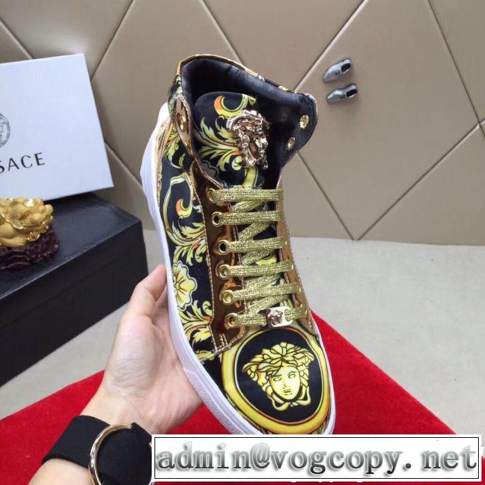 2色可選ハイトップシューズ 人気限定値段が安いヴェルサーチVERSACE 2019年人気の最新作