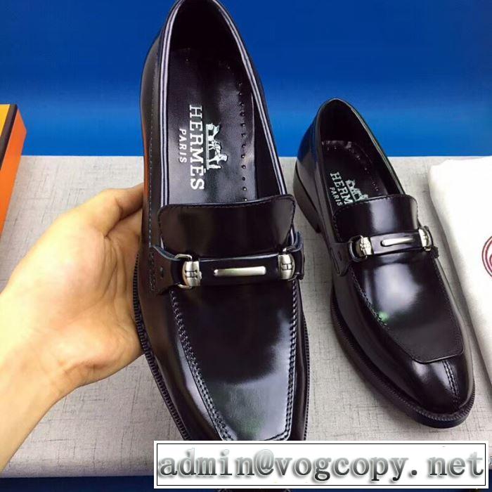 2018人気の主流アイテム 上品でファッション エルメス HERMES  ビジネスシューズ 2色可選