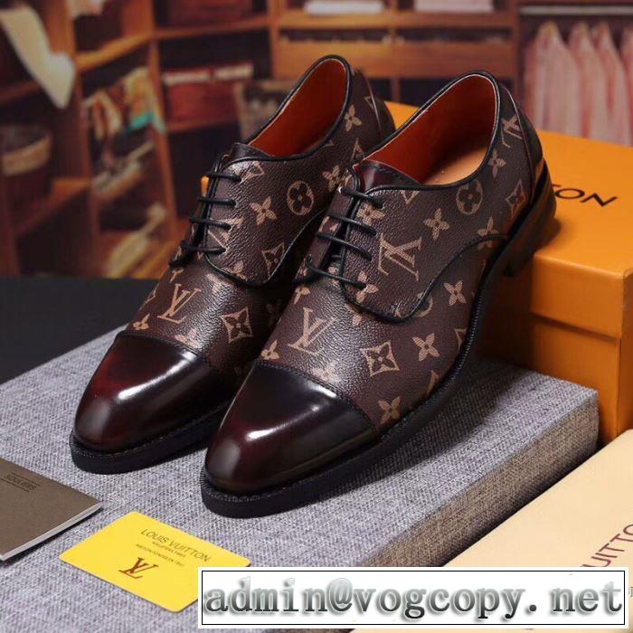 ビジネスシューズ ルイ ヴィトン LOUIS VUITTON 2018人気の主流アイテム  2色可選 大胆なデザイン