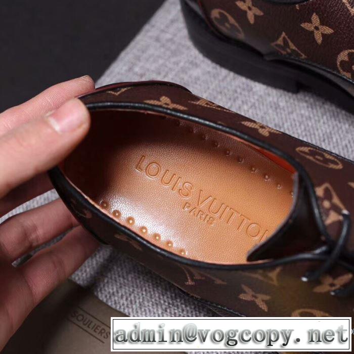 ビジネスシューズ ルイ ヴィトン LOUIS VUITTON 2018人気の主流アイテム  2色可選 大胆なデザイン
