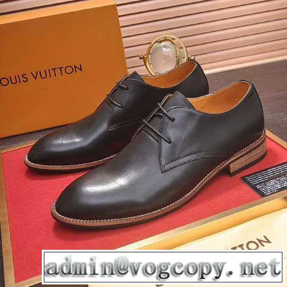 爆買い大人気LOUIS VUITTONヴィトン 靴 コピービジネスシューズ歩きやすいメンズプレーントゥ紳士靴通勤出張3色可選
