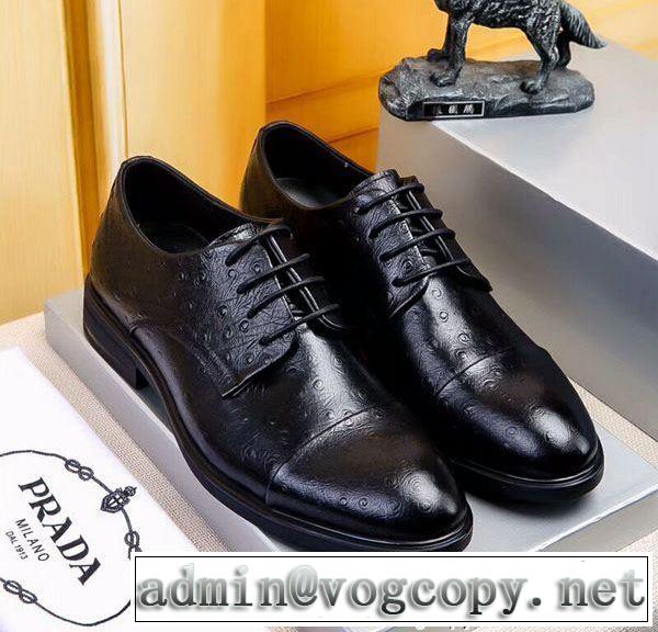 美品*入手困難 プラダ PRADA ビジネスシューズ 2018年春夏入荷 絶妙な新商品