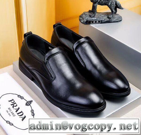 2018最安値！ ビジネスシューズ プラダ PRADA ファッションスタッズ 赤字価格