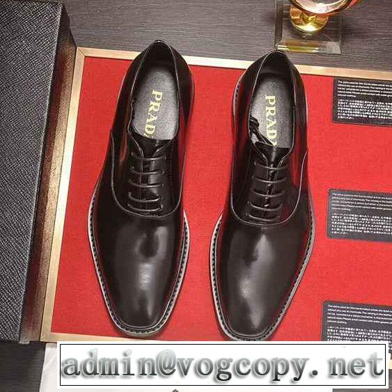 大人っぽく知的な プラダ PRADA 2018年秋冬入荷 ビジネスシューズ目前の注目ブランド