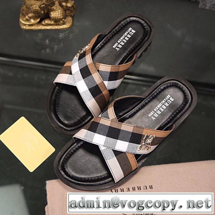 ネット販売限定 2018夏の定番新品到来!2色可選 バーバリー BURBERRY サンダル