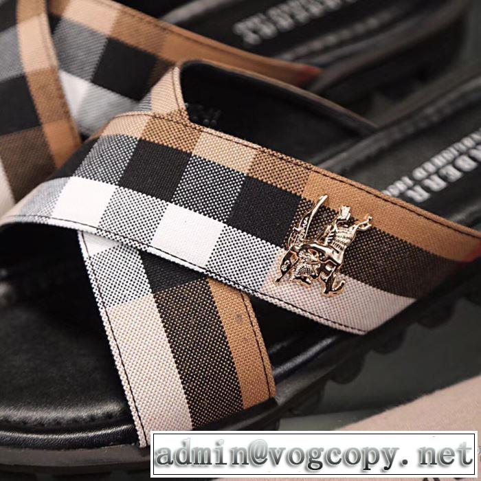 ネット販売限定 2018夏の定番新品到来!2色可選 バーバリー BURBERRY サンダル