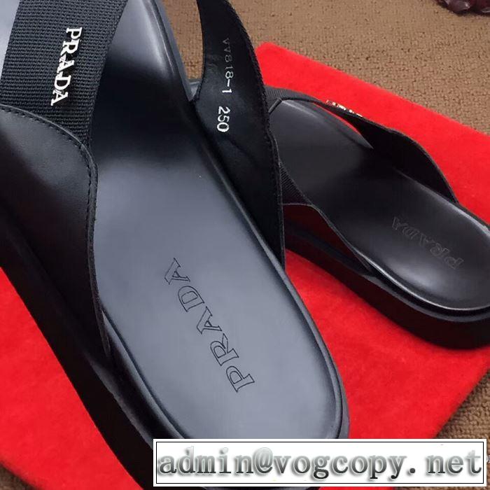 サンダル  プラダ PRADA 快適さと洗練された表情  2018夏の定番新品到来!  欧米韓流