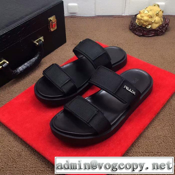 新季度 2018夏の定番新品到来! プラダ PRADA サンダル  品良く