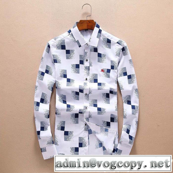 2018最安値！バーバリー BURBERRY2色可選 シャツラックスした雰囲気