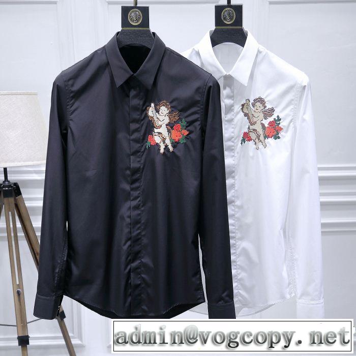 2018人気の主流アイテム 話題の新作到着！ ドルチェ＆ガッバーナ Dolce&Gabbana シャツ 2色可選