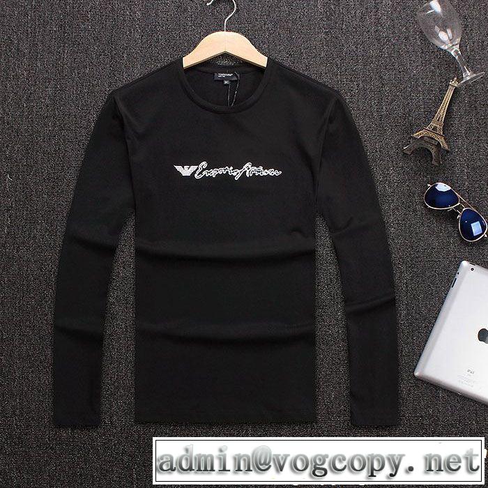 ★追跡あり★ アルマーニ モデル着用 ARMANI 3色可選 長袖/Tシャツ注目のアイテム