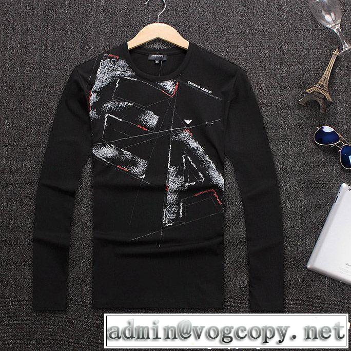 上品な大人に！アルマーニ ARMANI 3色可選ゆったりとした印象 長袖/Tシャツ人気な定番アイテム