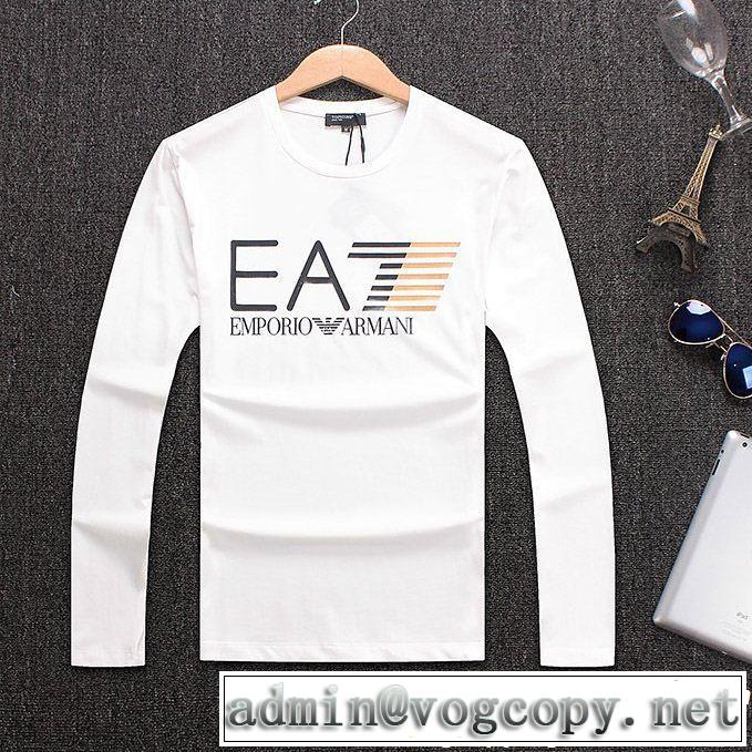 ARMANI いつでも使える3色可選 長袖/Tシャツ優れたデザインアルマーニ ?人気限定?