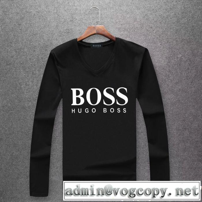 HUGO BOSS 定番品質保証多色可選 長袖/Tシャツ主役級のアイテム海外先行発売！ヒューゴボス