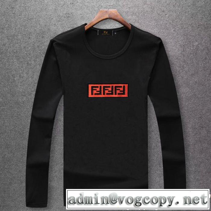  売上ランキング1位 手頃価格 フェンディ FENDI  多色可選 長袖 Tシャツ 期間限定セール