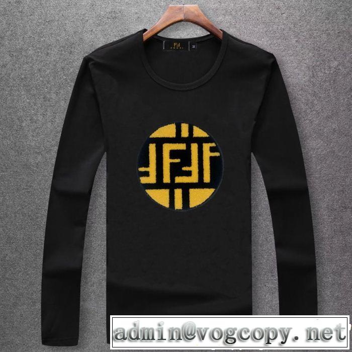 高級感が漂う フェンディ FENDI 今年っぽくNEWファッション 多色可選   長袖 Tシャツ