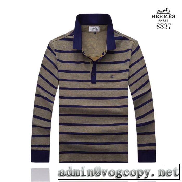 冬季限定販売3色可選 HERMES 2018最安値！長袖/Tシャツ これは欲しいエルメス