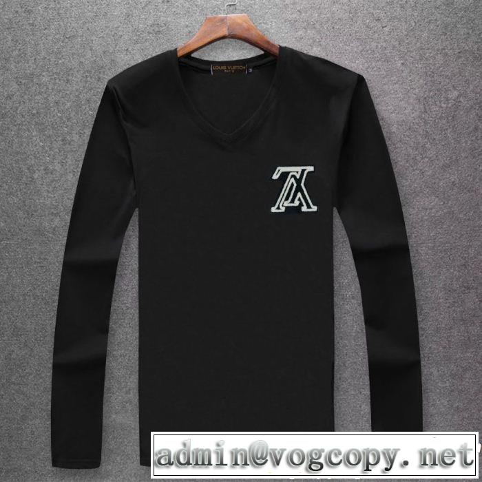  芸能人愛用 ルイ ヴィトン LOUIS VUITTON 流行っている  長袖 Tシャツ 多色可選 2018年秋冬シーズン